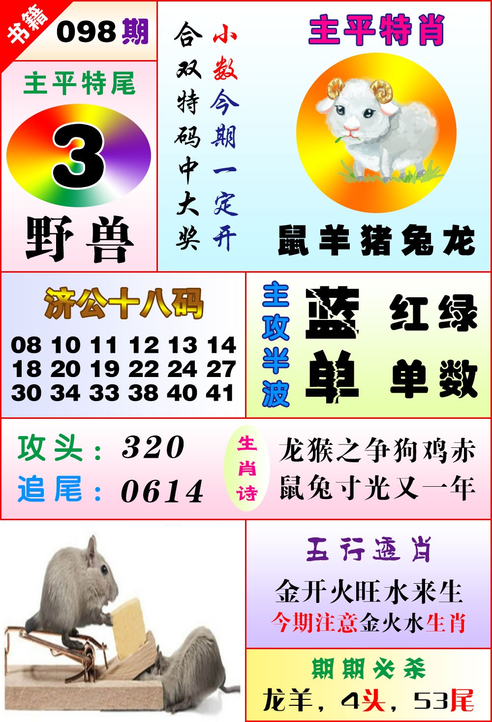 098期澳门狗头铡[图]